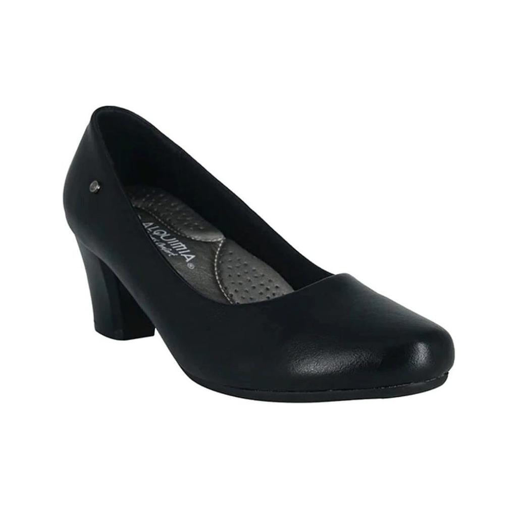 ZAPATO TACO MUJER NOIRA NEGRO ALQUIMIA
