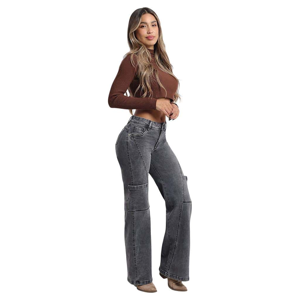 JEANS BALI GREY WIDE LEG DIVINE