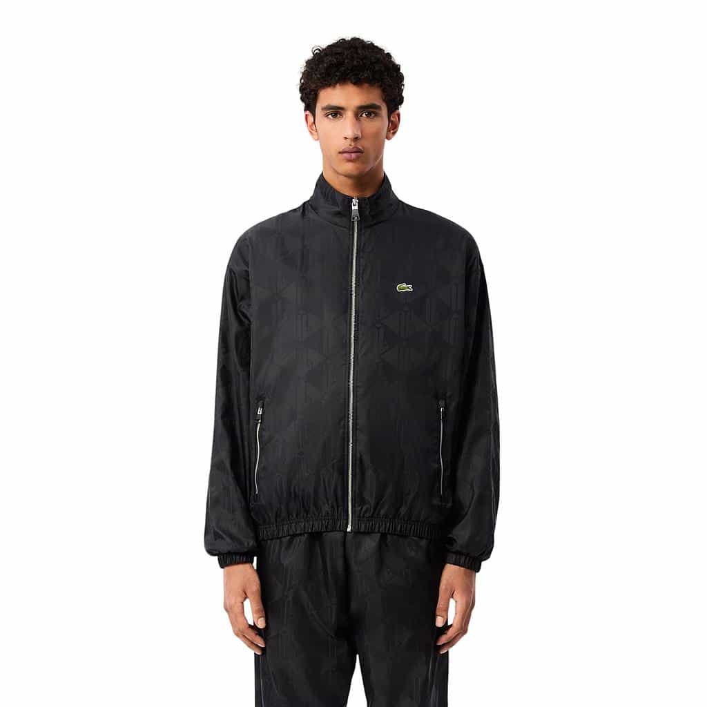 CHAQUETA CORTAVIENTO HOMBRE NEGRO LACOSTE
