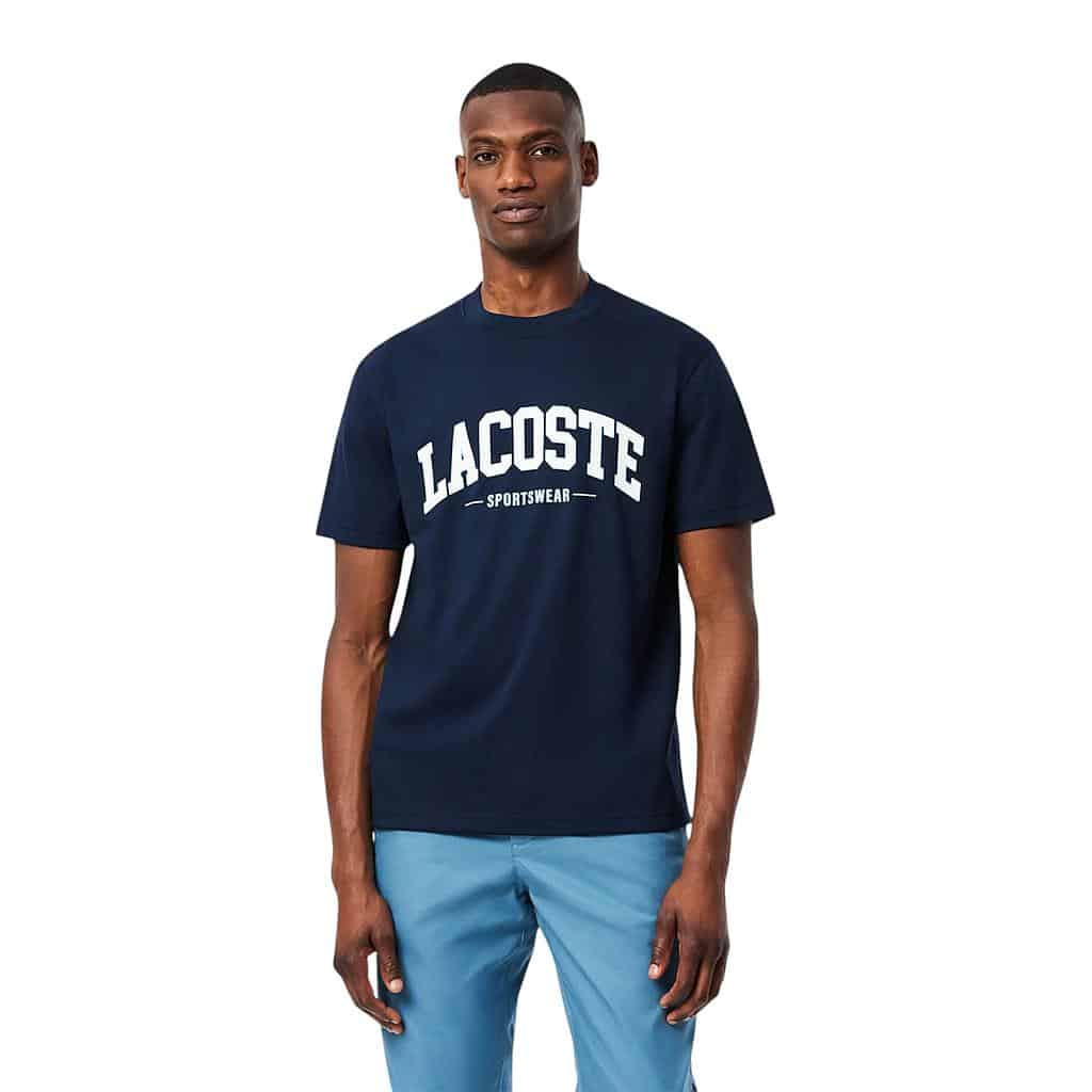POLERA HOMBRE TH656523166 AZUL LACOSTE