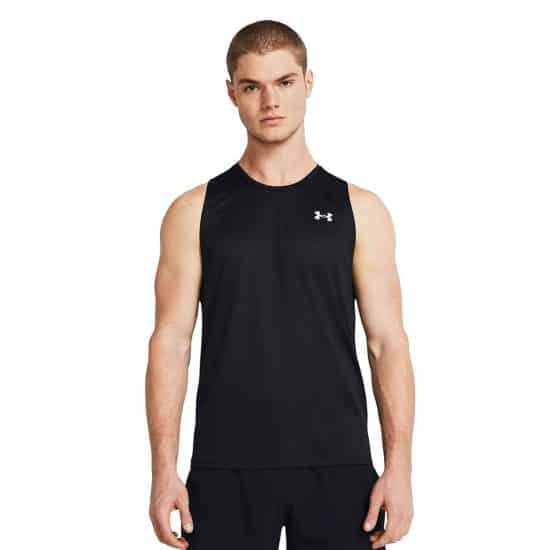 POLERA HOMBRE SIN MANGAS UA TECH TANK NEGRO UNDER ARMOUR