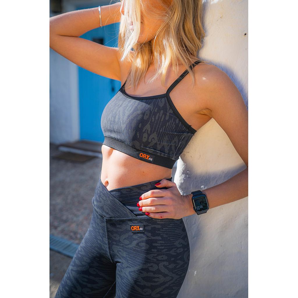 TOP CAYETANA PRINT NEGRO ORX