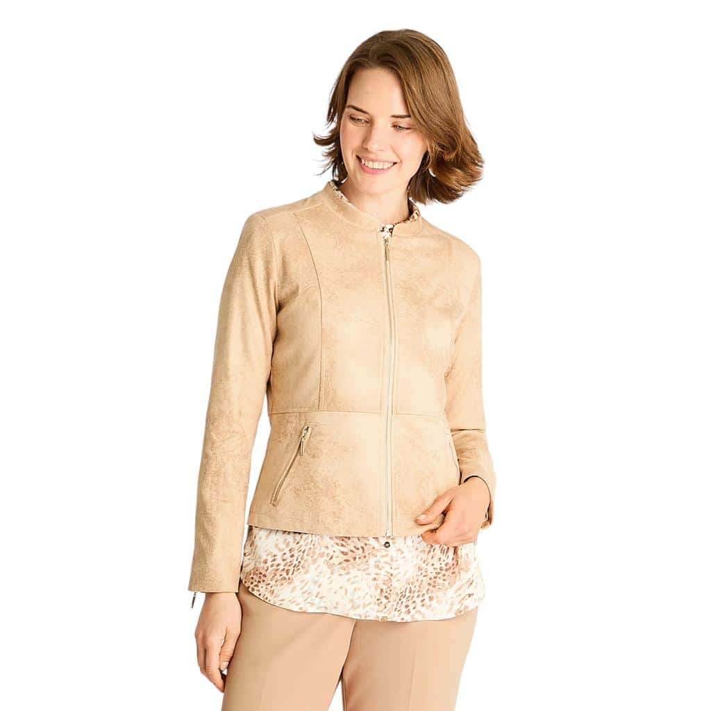 CASACA SUEDE CRAQUELADO CAMEL LDP
