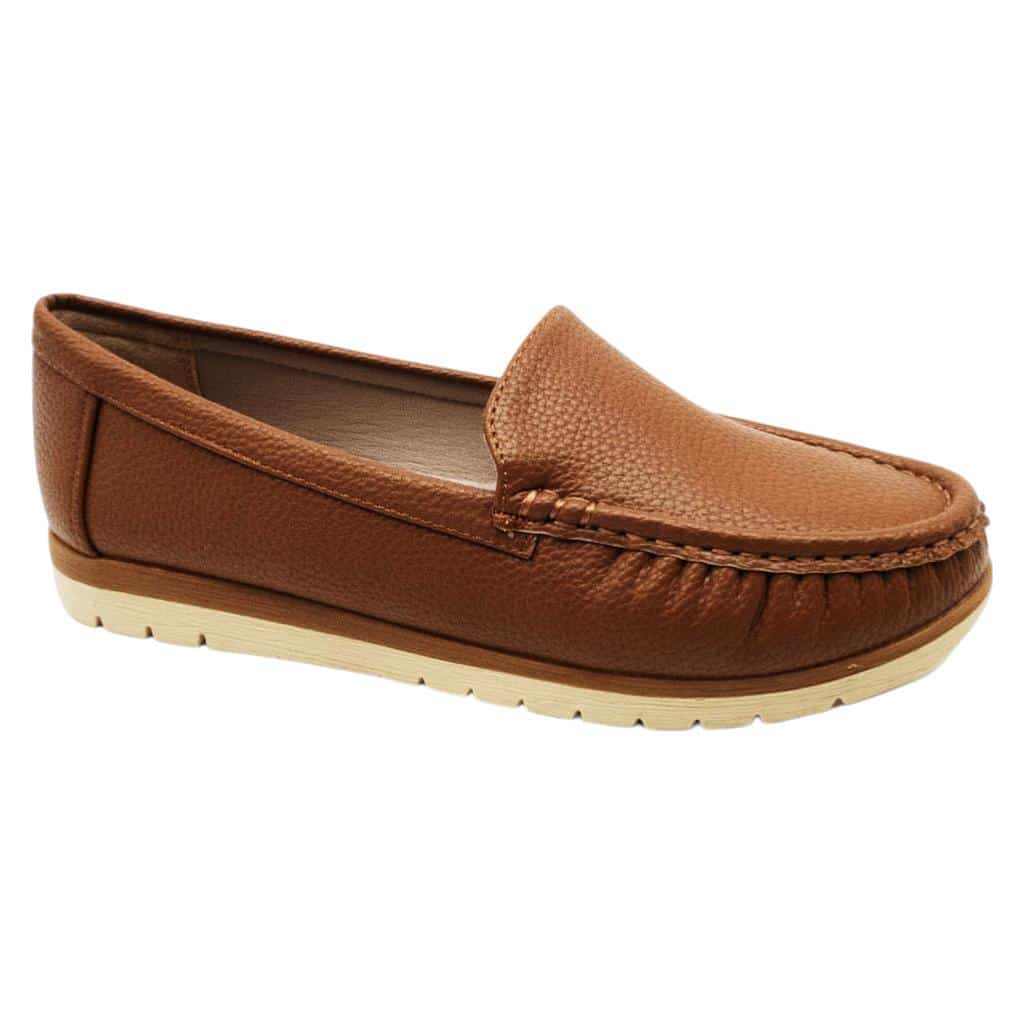 Mocasín Mujer Bonnyfranco Café Claro