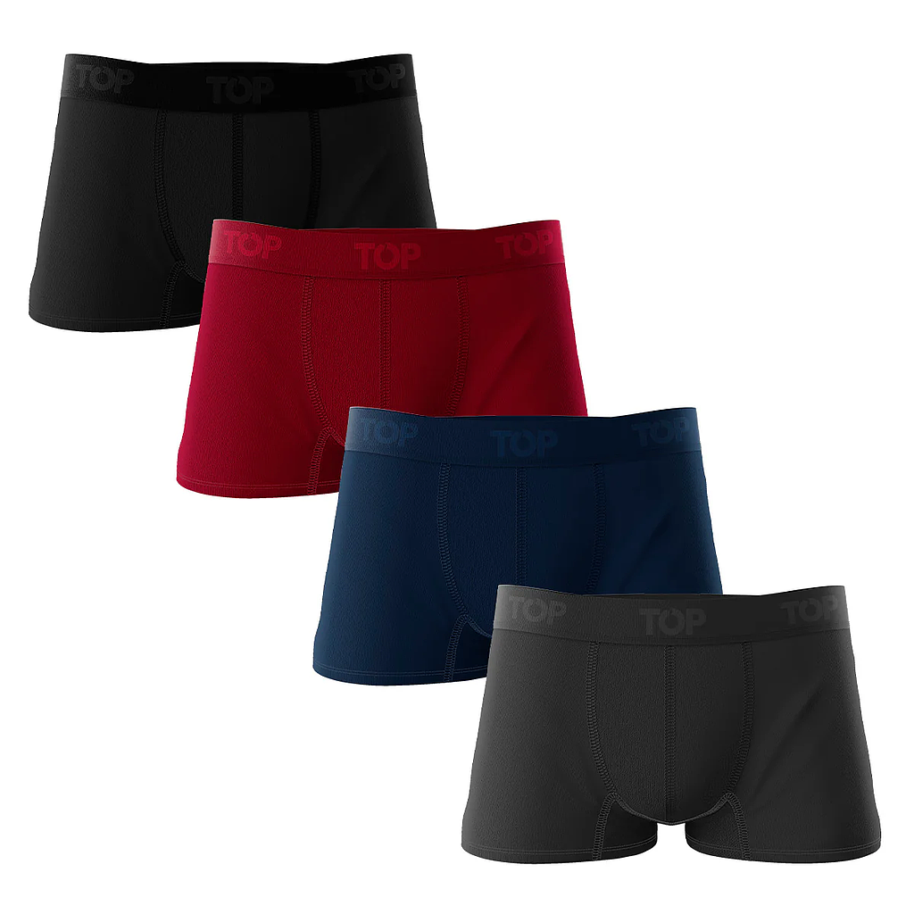 PACK 4 BOXER HOMBRE TRUNK ALGODON  205 P-4 C10 TOP